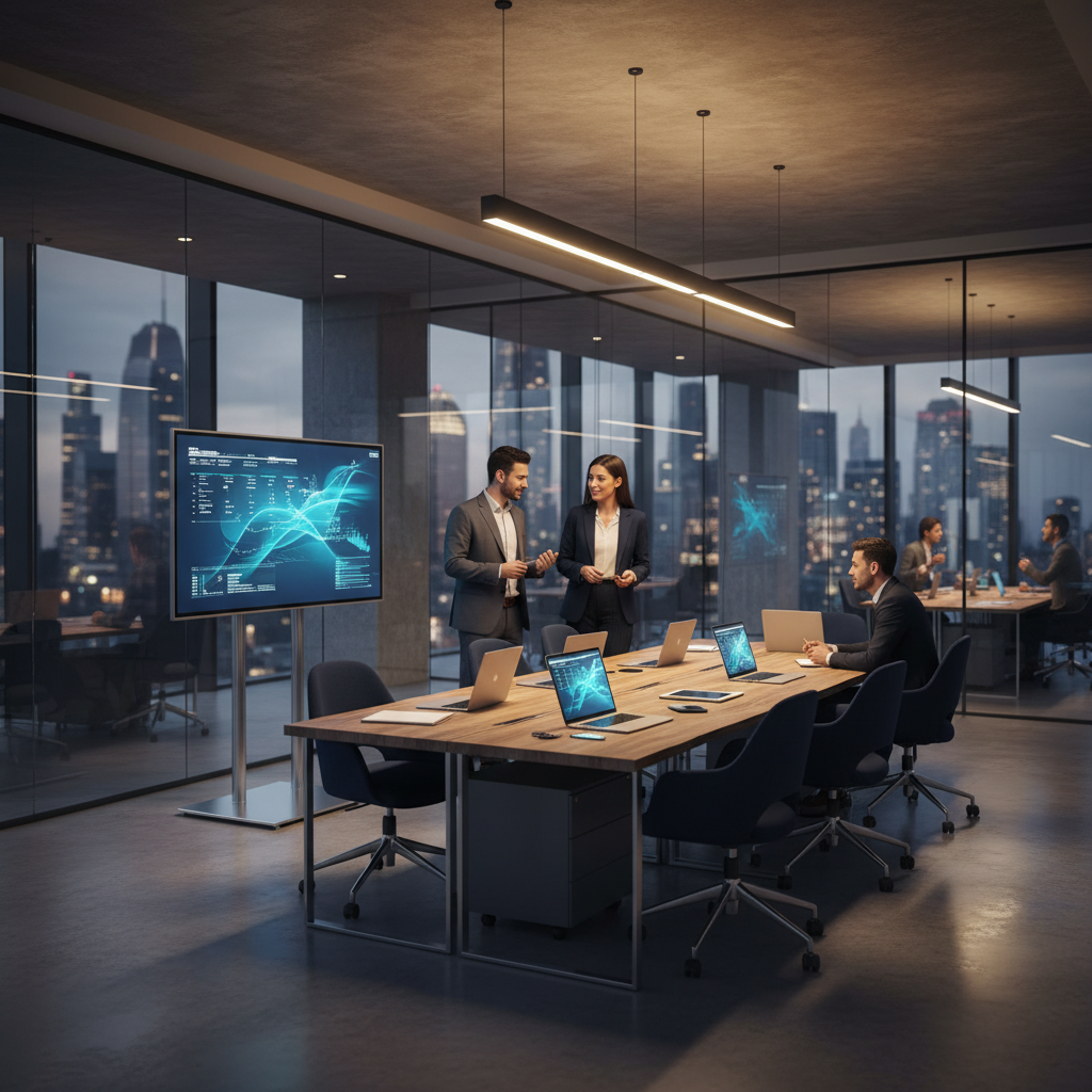 Modern corporate office environment